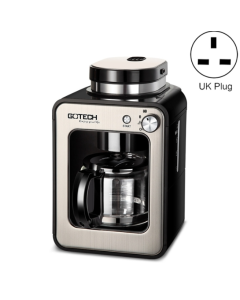 GOTECH Household Small Coffee Machine Automatic Grinding Integrated Commercial Freshly Ground Drip Coffee Pot, Style:UK Plug