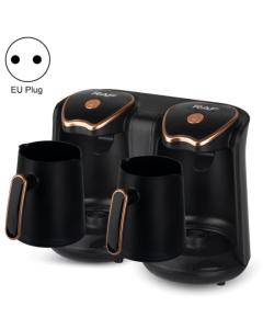 RAF R.109 Household Heating Coffee Pot Portable Office Coffee Tea Maker, EU Plug(Black Gold)