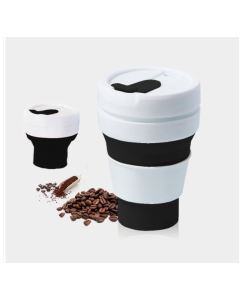 Portable Travel Coffee Mug Collapsible Silicone Coffee Mug Outdoor Travel Coffee Mug