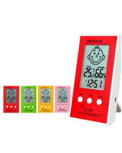 Indoor Outdoor Thermometer Precise Hygrometer Digital Clock Temperature Logger