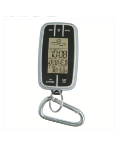 Mini Weather Clock Temperature & Humidity Meter with Flashlight & Compass Function