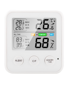 TS-9909-W Multifunction Large Screen Household Thermometer Hygrometer