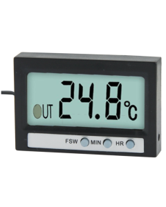 Dual Way (Indoor and Outdoor) LCD Digital Thermometer with Clock Display Function, TM-2