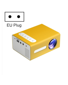 T300 25ANSI LED Portable Home Multimedia Gaming Projector yellow