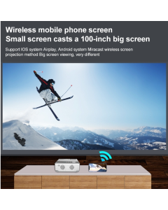 E460 1280x720P 120ANSI LCD LED Projector, Base Model, Plug Size: European Standard