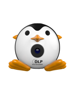 Q1 Mini Adorable Penguin Projector DLP Portable 640 x 360 Pixel Entertainment Home theater ,Support USB & HDMI &TF & AV
