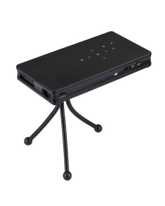 0.2-4M 40-120 inches 100 Lumens Portable Handheld Micro Projector HD Home Theater with IR Remote Controller & Power Adapter & Holder, Support WiFi, Bluetooth 4.0