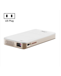 S90 DLP Android 9.0 1GB+8GB Smart 4K Wireless wifi Mini Projector (White)