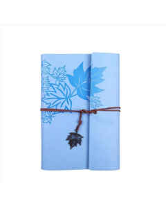 vintage strap handbook notebook loose-leaf notebook imitation copper maple model PU