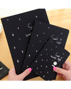 Sketchbook diary drawing doodle soft black paper sketch book sketching painting notebook office school supplies gift, specifications: large 16K