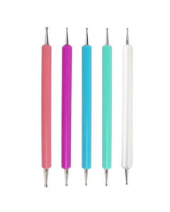 5pcs/set Pottery Tool Indentation Pen Manicure Point Drill Pen