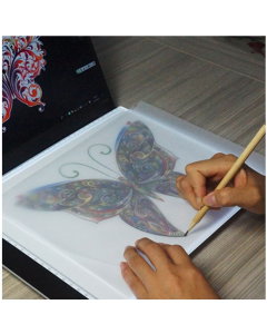 3.5W 5V LED USB Three Level of Brightness Dimmable A4 Acrylic Scale Copy Boards Anime Sketch Drawing Sketchpad with USB Cable 1.5m