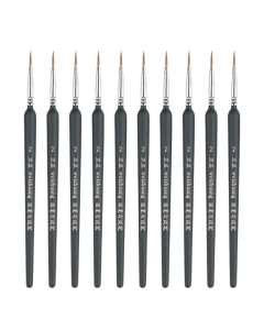 10 PCS 2 WeiZhuang Hook Line Pen Painting Hand-painted Watercolor Wolf Mint Hook Line Pen Painting Stroke Thin Line Brush, Color:Dark Blue