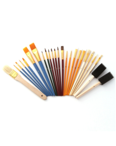 ZHU TING 25 PCS / Set Multifunctional Oil Paint Brush Gouache Watercolor Acrylic Paint Brush Student Painting Supplies