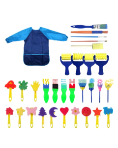 31 In 1 Painting Sponge Seal Early Education Art Graffiti Supplies For Children(Blue)