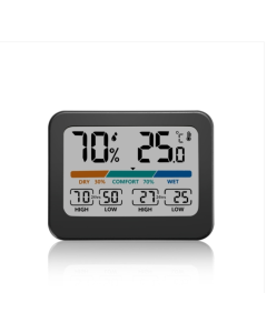 Multi-function electronic thermometer Colorful large screen high and low temperature record Home temperature and humidity meter