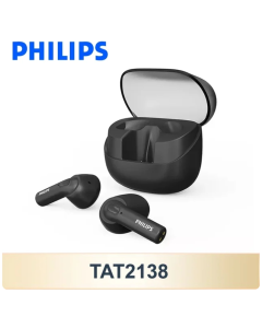 New Philips TAT2138 Earphone Wireless Bluetooth 5.3 Headphones HiFi Stereo Music Earbuds With HD Microphone Call Headset 460mAh