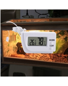 Pet Mini Electronic Thermo-Hygrometer with Outdoor Sensor Cable
