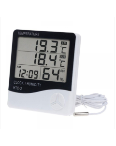 Indoor and outdoor electronic temperature and humidity meter