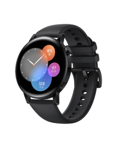 HUAWEI WATCH GT 3 Smart Watch 42mm Black Rubber Wristband, 1.32 inch AMOLED Screen(CN Version)