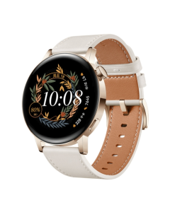 HUAWEI WATCH GT 3 Smart Watch 42mm White Rubber Wristband, 1.32 inch AMOLED Screen(CN Version)