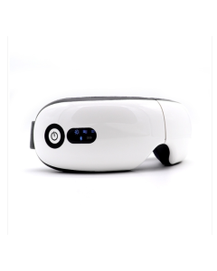 Bluetooth music rechargeable model intelligent eye massage instrument with heat vibration air pressure function (white)
