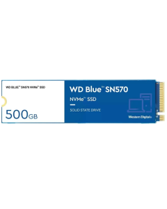 Western Digital 500 GB WD Blue SN570 NVMe SSD interno da unidade de estado sólido - Gen3 x4 PCIe 8 Gb/s, M.2 2280, até 3.500 MB/s - WDS500G3B0C
