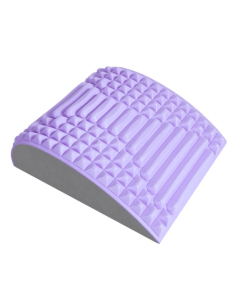 Lumbar Relaxing Massager Spinal Corrective Stretch Exercise Aid(Solid Color Purple)