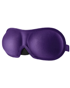 3D Adjustable Silicone Anti-slip Sleep Eye Mask Three-dimensional Memory Foam Eye Protection Mask(Purple)