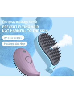 Pet Electric Spray Hair Removal Comb One-touch No-Clean Anti-Flying Hair Comb
