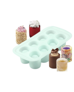 Wilton Silicone Round Mold, for Making Shot Cups, 8 Cavities