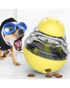 Educational training pet food leakage toy tumbler ball dog toy