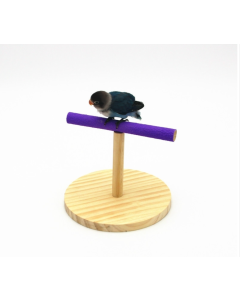 Creative wooden parrot bird frosted standing toy