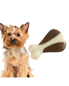 Pet bite-resistant toys nylon cowhide molar teething and playing bone dog toys