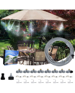 15m low pressure outdoor trampoline humidifying and cooling trampoline garden hose atomizing nozzle set