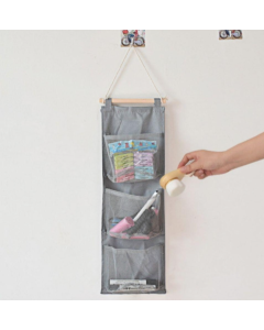 6 Pockets 3 Tier Folding Hanging Shelf Bag Wallet Handbag Organiser