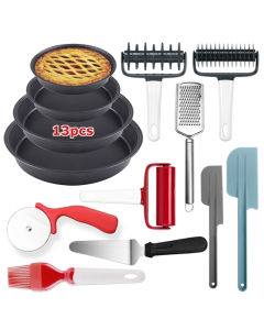 13-in-1 Pizza 9-inch Non-Stick Baking Pan Pastry Baking Tool Set