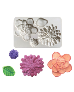 Large flower chocolate fondant cake silicone mold