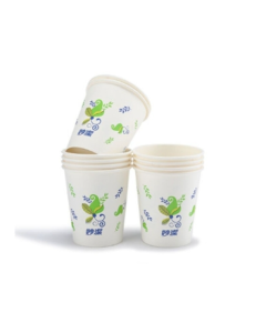 Miaojie 50-pack disposable paper cups 8 ounces thickened non-leakable water cups (daily version)