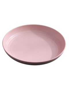 Wheat straw vegetable plate household plastic round simple plate
