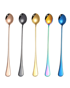 304 stainless steel long handle thickened pointed spoon coffee ice drink stirring spoon