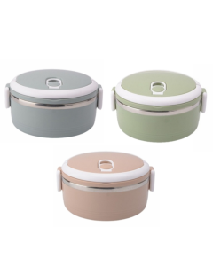 Stainless steel insulated lunch box, multi-functional student lunch box, multi-layer lunch box, sealed fresh-keeping insulated bucket/piece (random color)