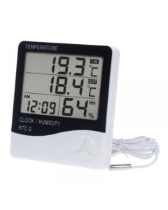 Indoor and outdoor electronic thermometer and hygrometer