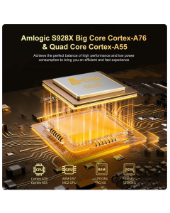 X96 X10 Amlogic S928X TV Box 8GB 64GB Support 8K USB3.0 Wifi6 BT5.2 1000M LAN Google Voice Set Top Box Media Player X96X10