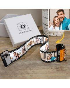 Custom Colorful Camera Roll Keychain Romantic Personalized Gifts
