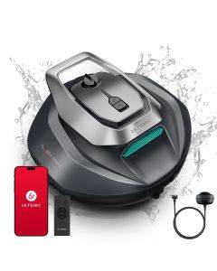 Ultenic Pooleco 10s Cordless Robotic Pool Cleaner – APP & Remote Control, 3-Motor Suction, 90-Min Runtime, Auto Self-Parking, 2.5H Fast Charging, Cleans 850 sq.ft, for Above/In-Ground Pools