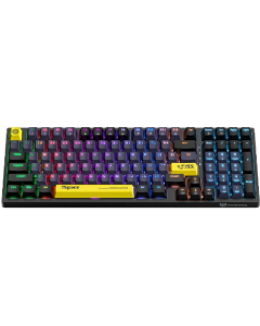 ONIKUMA G38 98 Keys Mechanical Gaming Keyboard Hot Swappable Brown/Blue Switch RGB USB Type-C Wired Gaming Keyboard for PC Computer Office - Black Brown Switch