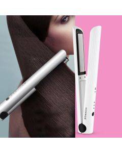 K-SKIN Portable Rechargeable Hair Straightener Curler Cordless Adjustable Temperature Fast Heat Ceramic Iron Styling Tool