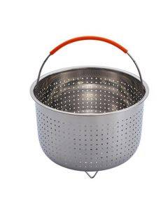 Stainless Steel Steaming Basket Plug-in Silicone Handle Pressure Cooker Steamer Kitchen Cooker Accessories