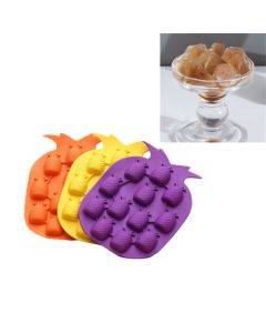5 PCS Pineapple Creative Silicone Ice Tray Ice Maker Ice Mold, Random Color Delivery